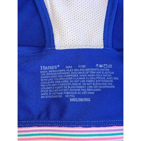 Girls Training Sports Bra MediumFlex Seamless Pullover Blue Active Wear NWOT - Picture 8 of 8